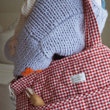 Load image into Gallery viewer, Organic Cotton Diaper Bag - Red Gingham