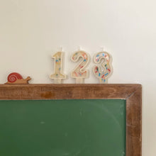 Load image into Gallery viewer, Number Birthday Candles - Frosting & Sprinkles (primary colors)