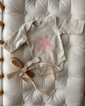 Load image into Gallery viewer, Sawtooth Star Quilt Onesie | Dusty Pink