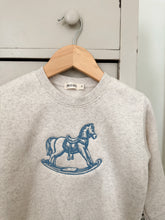 Load image into Gallery viewer, Rocking Horse Embroidered Fleece Crewneck