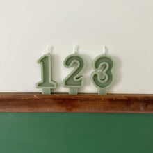Load image into Gallery viewer, Number Birthday Candles - Sage