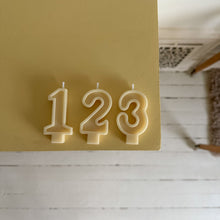 Load image into Gallery viewer, Number Birthday Candles - Butter