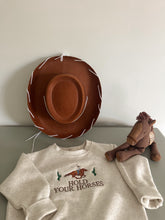 Load image into Gallery viewer, "Hold Your Horses" Toddler & Youth Embroidered Fleece Crewneck
