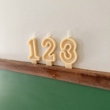 Load image into Gallery viewer, Number Birthday Candles - Butter