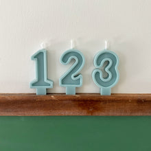 Load image into Gallery viewer, Number Birthday Candles - Sky