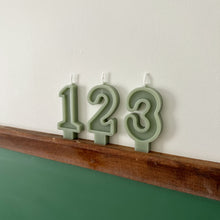 Load image into Gallery viewer, Number Birthday Candles - Sage