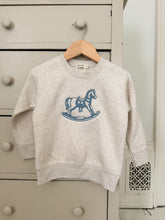 Load image into Gallery viewer, Rocking Horse Embroidered Fleece Crewneck