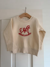 Load image into Gallery viewer, Rocking Horse Embroidered Fleece Crewneck