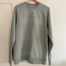 Load image into Gallery viewer, “Milwaukee” Outline Embroidered Crew - Sage