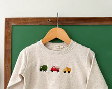 Load image into Gallery viewer, “Trucks” Embroidered Fleece Crewneck