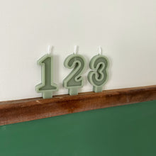 Load image into Gallery viewer, Number Birthday Candles - Sage