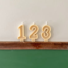 Load image into Gallery viewer, Number Birthday Candles - Butter