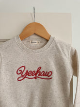 Load image into Gallery viewer, “Yeehaw" Toddler Embroidered Fleece Crewneck