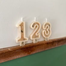 Load image into Gallery viewer, Number Birthday Candles - Wheat