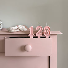 Load image into Gallery viewer, Number Birthday Candles - Dusty Pink