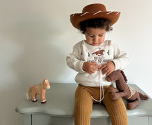 Load image into Gallery viewer, "Hold Your Horses" Toddler & Youth Embroidered Fleece Crewneck