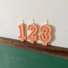 Load image into Gallery viewer, Number Birthday Candles - Peach