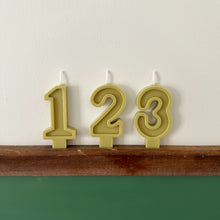 Load image into Gallery viewer, Number Birthday Candles - Kiwi