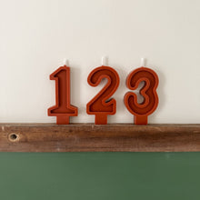 Load image into Gallery viewer, Number Birthday Candles - Rust