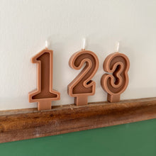 Load image into Gallery viewer, Number Birthday Candles - Toffee