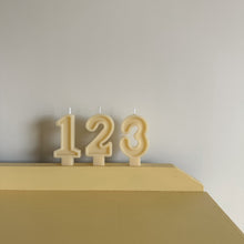 Load image into Gallery viewer, Number Birthday Candles - Butter