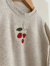 Load image into Gallery viewer, Strawberries Embroidered Fleece Crewneck