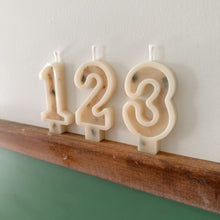 Load image into Gallery viewer, Number Birthday Candles - Wheat