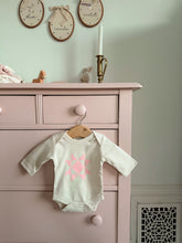Load image into Gallery viewer, Sawtooth Star Quilt Onesie | Dusty Pink