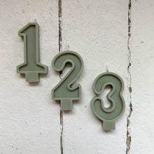 Load image into Gallery viewer, Number Birthday Candles - Sage