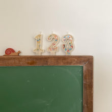 Load image into Gallery viewer, Number Birthday Candles - Frosting & Sprinkles (primary colors)