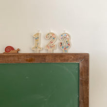 Load image into Gallery viewer, Number Birthday Candles - Frosting & Sprinkles (primary colors)