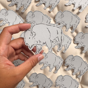 Bison "Stay Wild" - Kraft Sticker