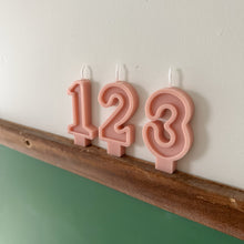Load image into Gallery viewer, Number Birthday Candles - Dusty Pink
