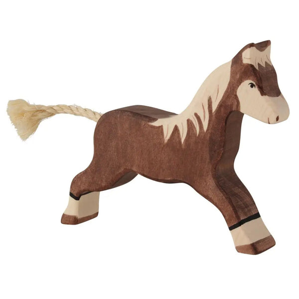 Large Dark Brown Horse | Holztiger Wooden Toy
