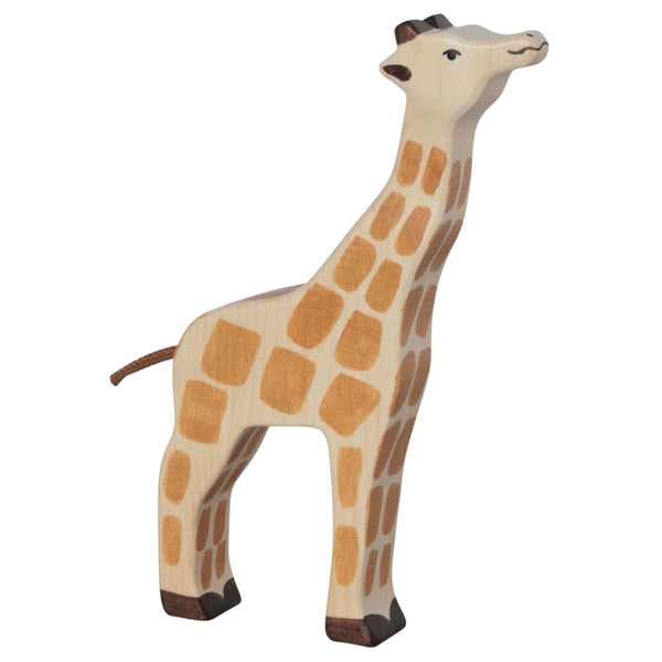 Giraffe, Head Raised | Holztiger Wooden Toy