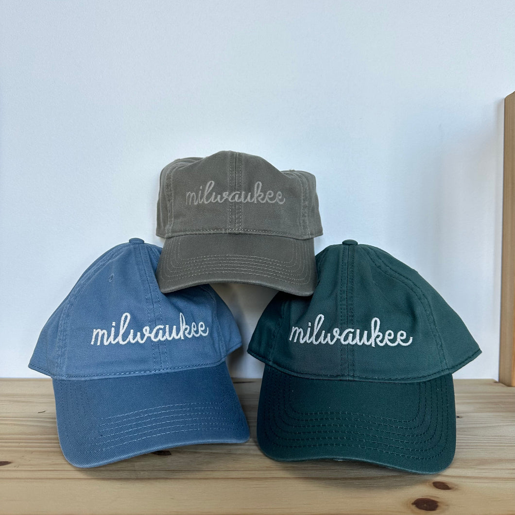 “Milwaukee” Embroidered Caps