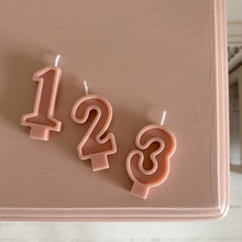 Load image into Gallery viewer, Number Birthday Candles - Dusty Pink

