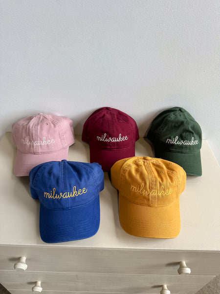 “Milwaukee” Embroidered Caps
