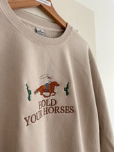 Load image into Gallery viewer, “Hold Your Horses” Adult Embroidered Crew
