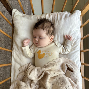 Heirloom Pointelle Layette Baby Blanket