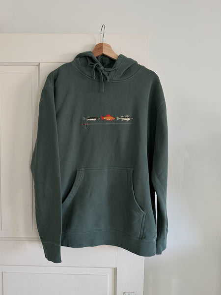 “Gone Fishing” Adult Hoodie - Alpine