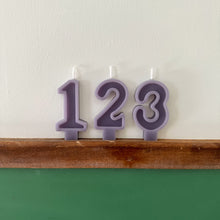 Load image into Gallery viewer, Number Birthday Candles - Grape
