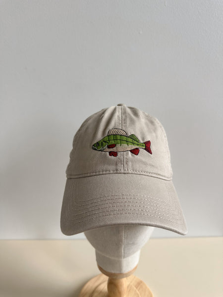 Perch Embroidered Cap - Khaki