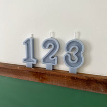 Load image into Gallery viewer, Number Birthday Candles - Powder Blue
