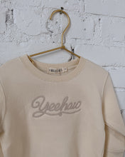 Load image into Gallery viewer, “Yeehaw" Toddler Embroidered Fleece Crewneck
