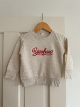 Load image into Gallery viewer, “Yeehaw&quot; Toddler Embroidered Fleece Crewneck
