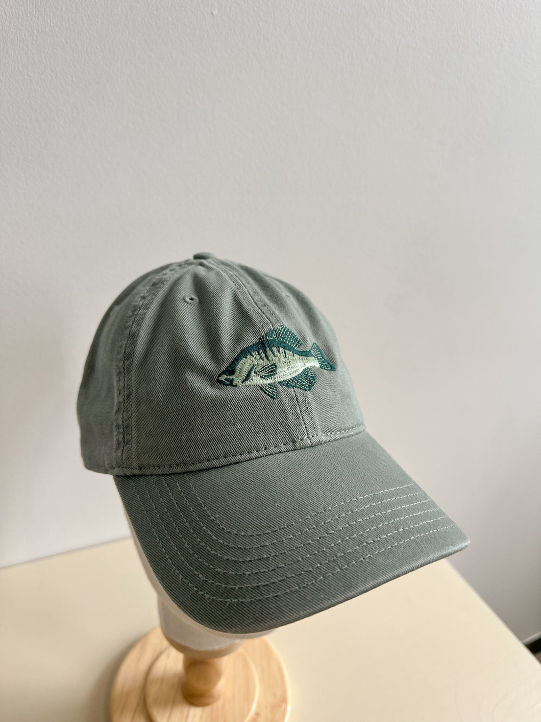 Crappie Embroidered Cap - Blue Spruce