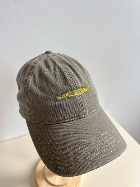 Pikefish Embroidered Cap - Moss Green
