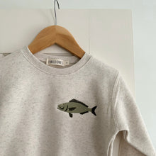 Load image into Gallery viewer, Embroidered Fish Fleece Crewneck
