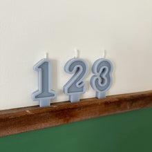 Load image into Gallery viewer, Number Birthday Candles - Powder Blue
